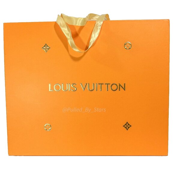 LOUIS VUITTON Orange Foldover Open Sleeve Magnetic Gift Box 16.5 x 13.75 x 4.75 - Picture 5 of 16
